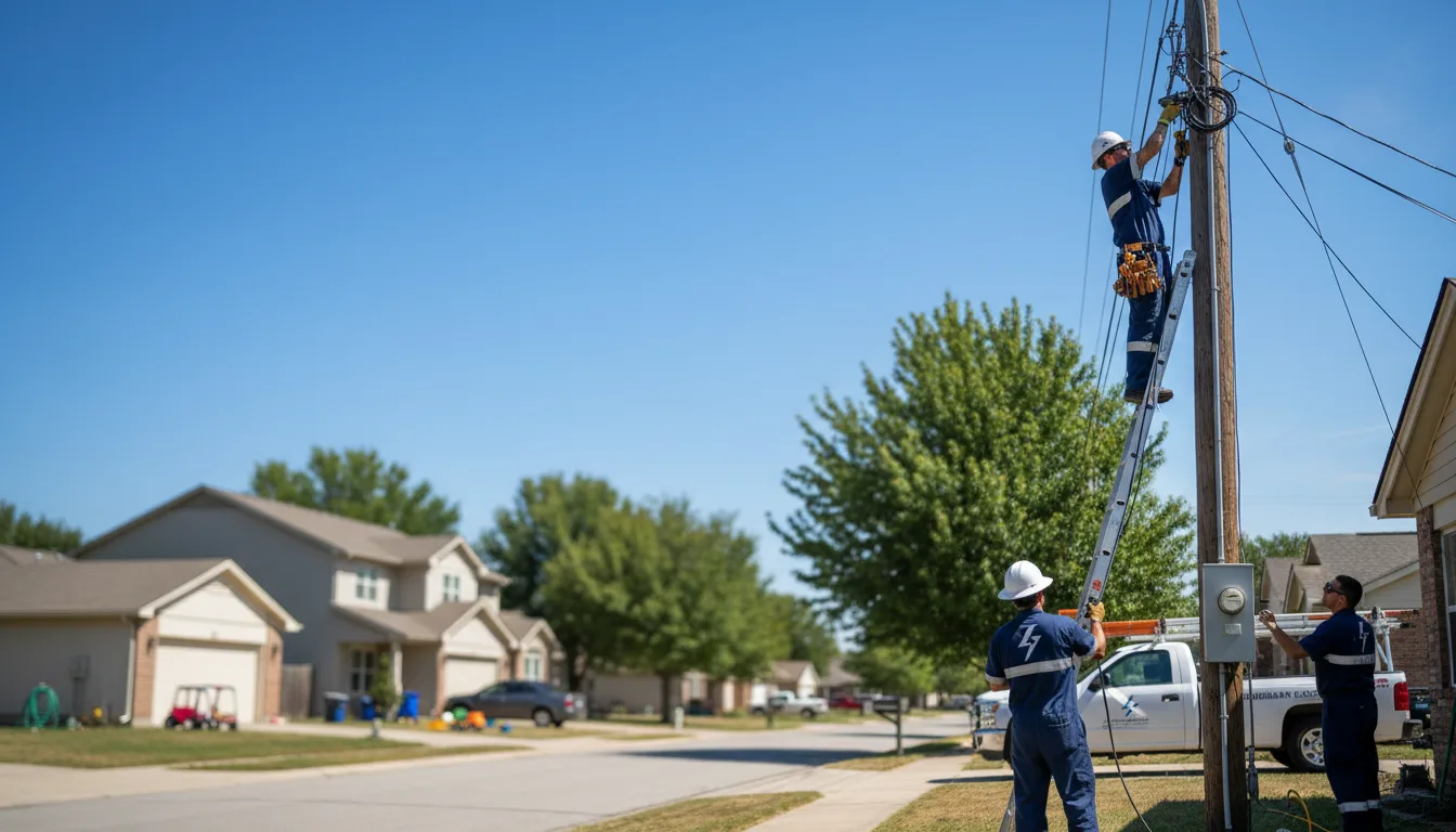 Residential electrician providing installation services in Mesa, AZ